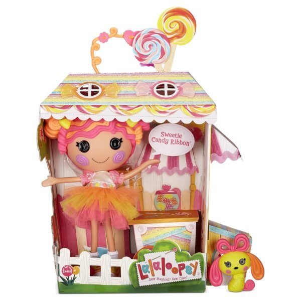 Lalaloopsy Sweetie Candy Ribbon & Pet Puppy, 13" Taffy Candy-Inspired Doll - Image 5