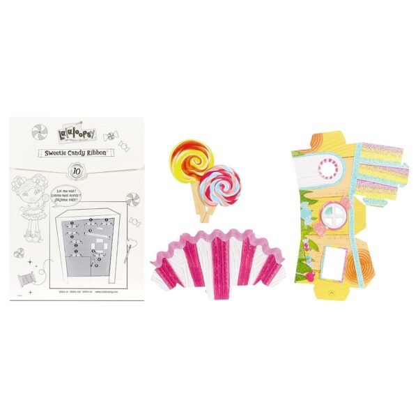 Lalaloopsy Sweetie Candy Ribbon & Pet Puppy, 13" Taffy Candy-Inspired Doll - Image 4