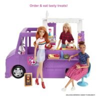 Barbie Food Truck with Multiple Play Areas & 30+ Realistic Play Pieces