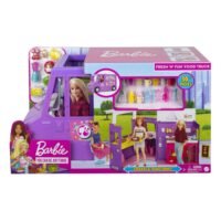 Barbie Food Truck with Multiple Play Areas & 30+ Realistic Play Pieces - Image 3