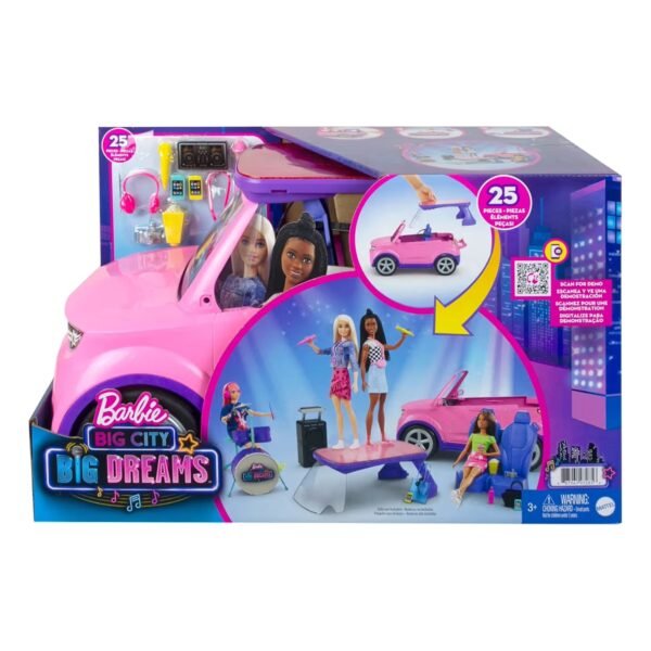GridArt_20251116_194828696 Barbie Big City, Big Dreams Transforming Vehicle Playset - Image 1
