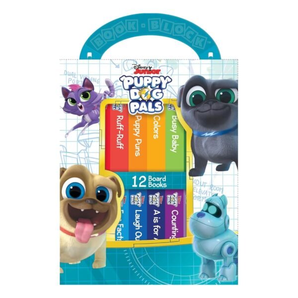Disney Puppy Dog Pals with Bingo and Rolly - My First Library 12 Board Book Block Set - Image 1