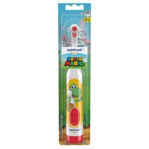 Spinbrush Super Mario Kid’s Electric Battery Toothbrush - Character May Vary