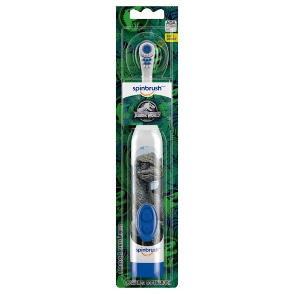 GridArt_20240320_202449677 Jurassic World Kid’s Spinbrush Electric Battery Toothbrush - Image 1