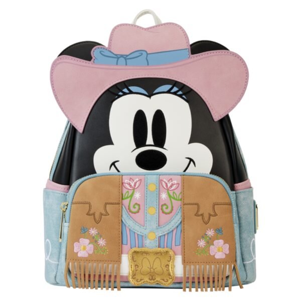 GridArt_20240428_194506144 Loungefly Western Minnie Mouse Cosplay Mini Backpack - Image 1