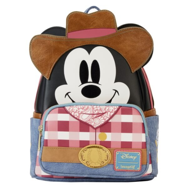 Loungefly Western Mickey Mouse Cosplay Mini Backpack - Image 1