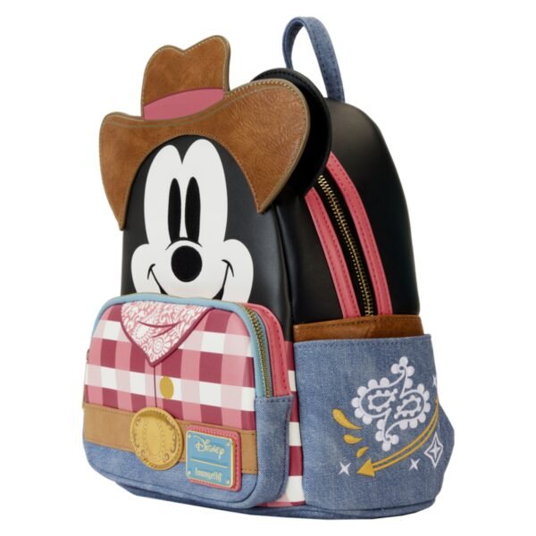 Loungefly Western Mickey Mouse Cosplay Mini Backpack - Image 3