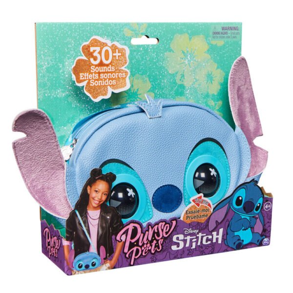 Purse Pets, Disney Stitch Interactive Pet Toy and Shoulder Bag with over 30 Sounds and Reactions, Crossbody Purse - Image 9