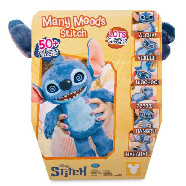 Many Moods Stitch Talking Plush by Just Play – Lilo & Stitch – 13'' - Image 8