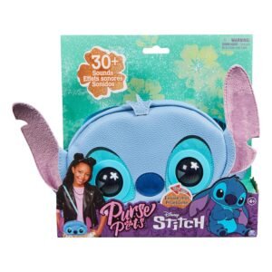 Purse Pets, Disney Stitch Interactive Pet Toy and Shoulder Bag with over 30 Sounds and Reactions, Crossbody Purse