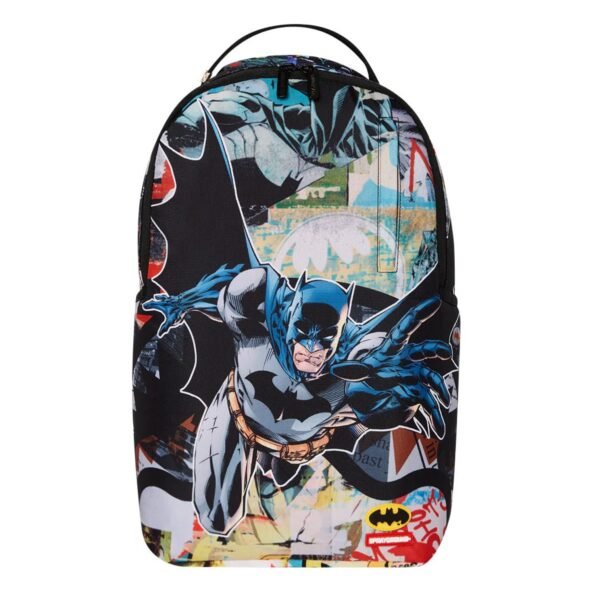 Sprayground DC Batman Collage Shark DLXR Backpack - Image 1