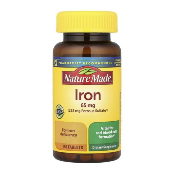 Nature Made Iron 65 mg 180 Tabs - Image 1