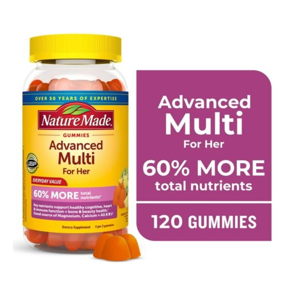 GridArt_20251118_112818999 Nature Made Advanced Multi Vitamin for Women with Magnesium, Calcium & B Vitamins, 120 Ct, Supports General Wellness for Her - Image 1