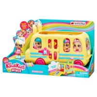 Kindi Kids Minis Collectible School Bus and Posable Bobble Head Figurine 2pc - Image 2